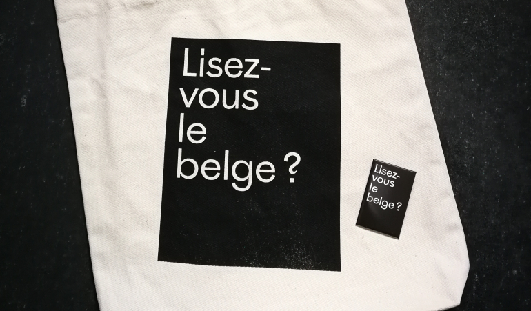 Werbeslogan für die französischsprachige Literatur Belgiens - Lisez-vous le belge?