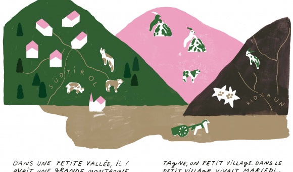 Illustration aus dem Buch Maridel - une histoire gigantesque von Laura Simonati (c) Versand Sud