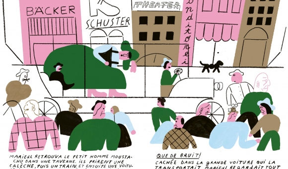 Illustration aus dem Buch Maridel - une histoire gigantesque von Laura Simonati (c) Versand Sud